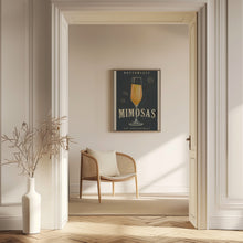 Load image into Gallery viewer, Bottomless Mimosas Art Deco Cocktail Bar Art
