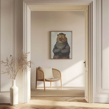 Load image into Gallery viewer, Bear Dressed In A Sweater And Cap
