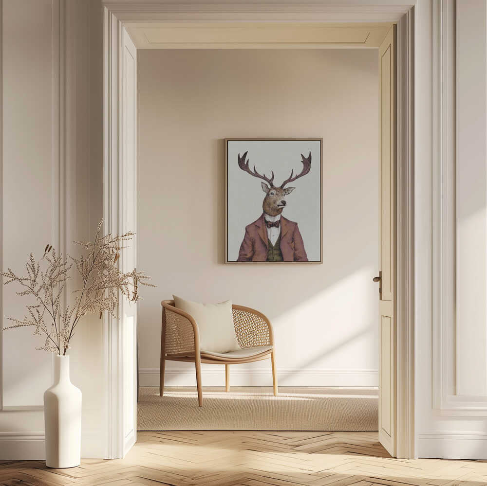 A deer With Human Attire—wearing