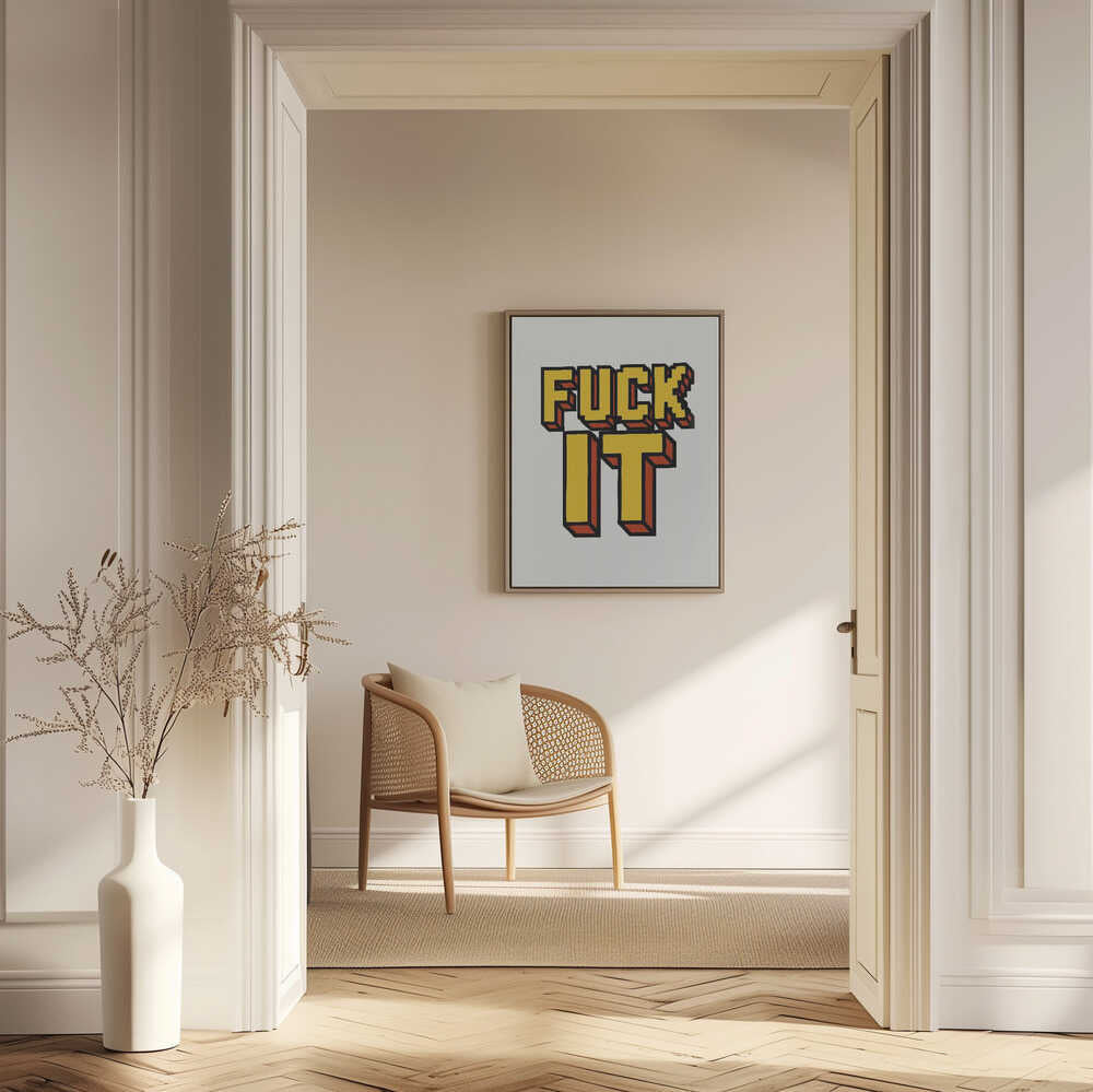 F*ckl It Bold Typography with Yellow Color