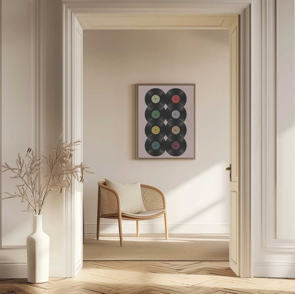 Eight Spins Vinyl Gallery Art