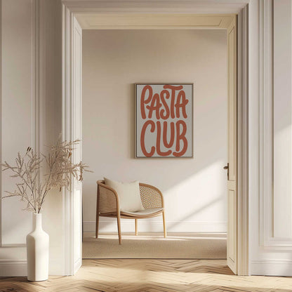 Retro Pasta Club Kitchen Typography