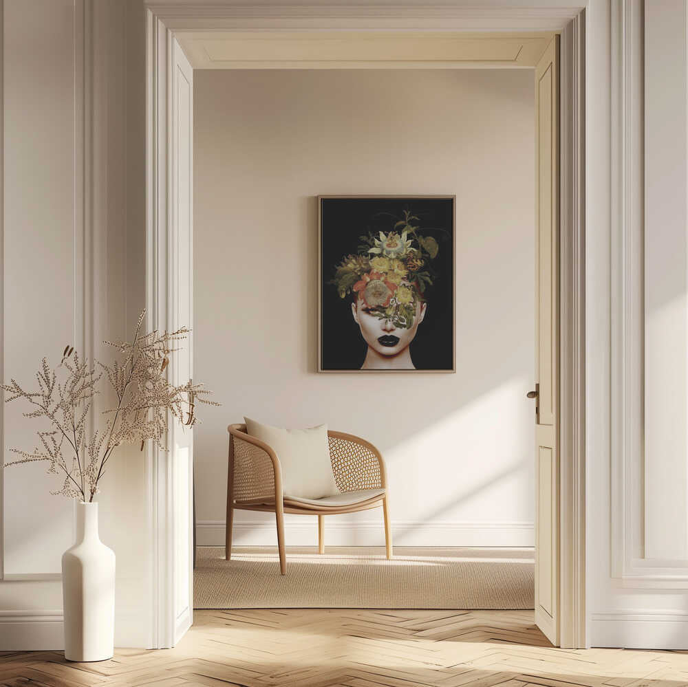 Mysterious Floral Portrait