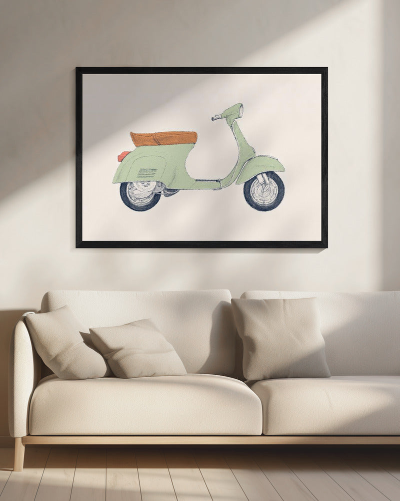 Vespa Print | Motorcycle wall art