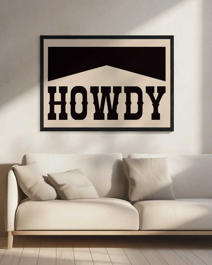 Retro Howdy Western Typography
