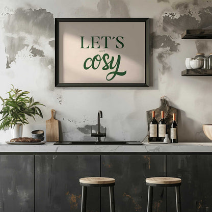 Let´s get cosy - green/cream