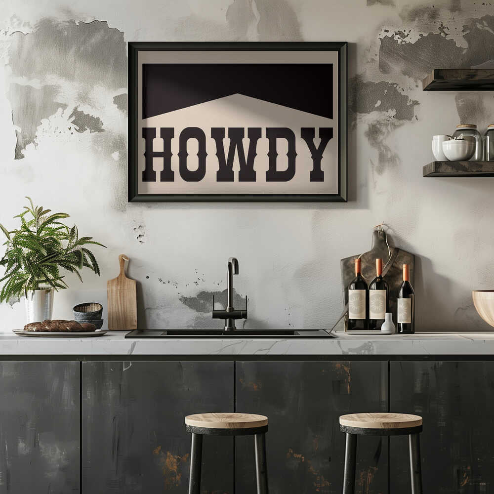 Retro Howdy Western Typography