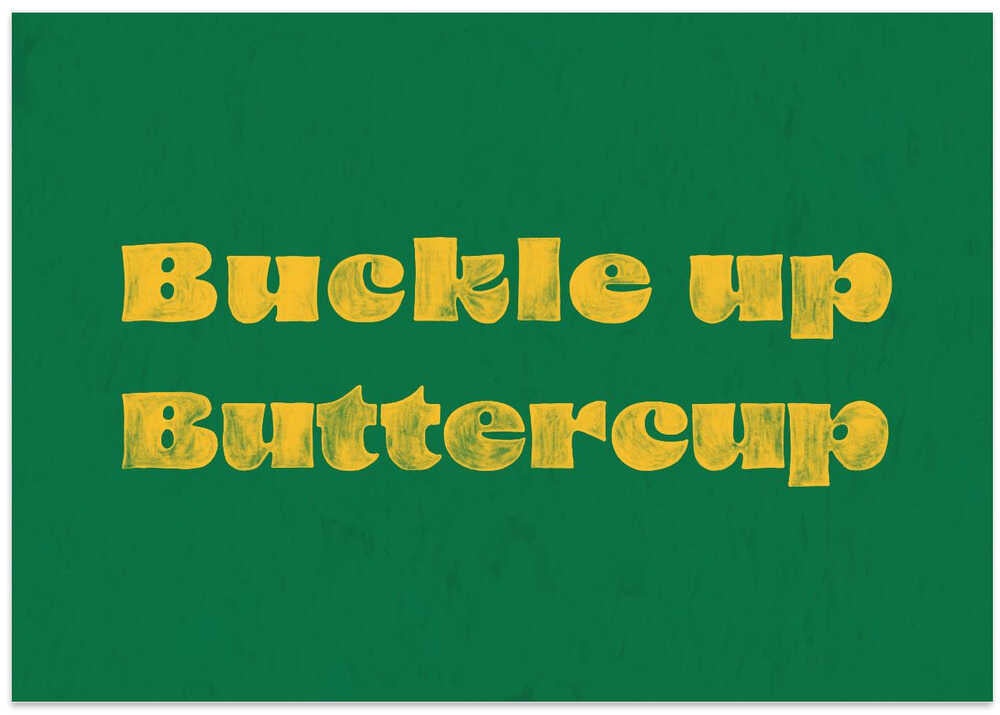 Buckle Up Buttercup