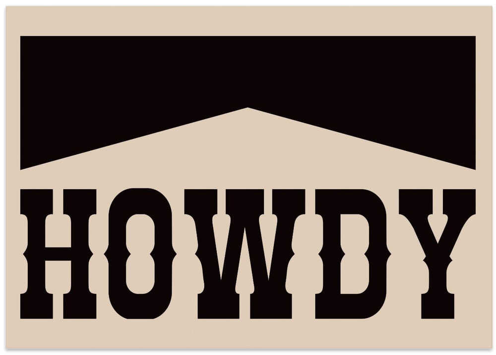 Retro Howdy Western Typography