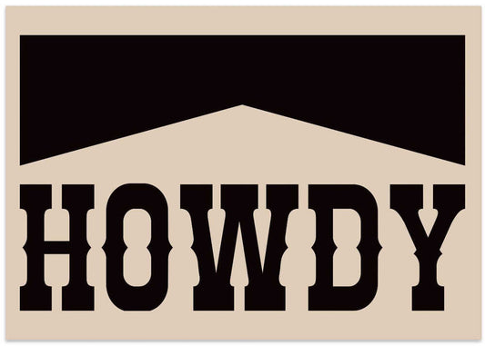 Retro Howdy Western Typography