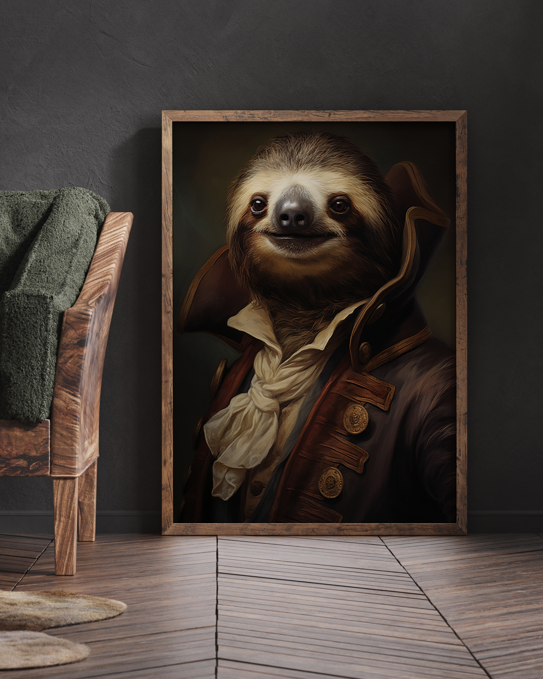 Mr Sloth | Altered Animal Portrait Wall Art