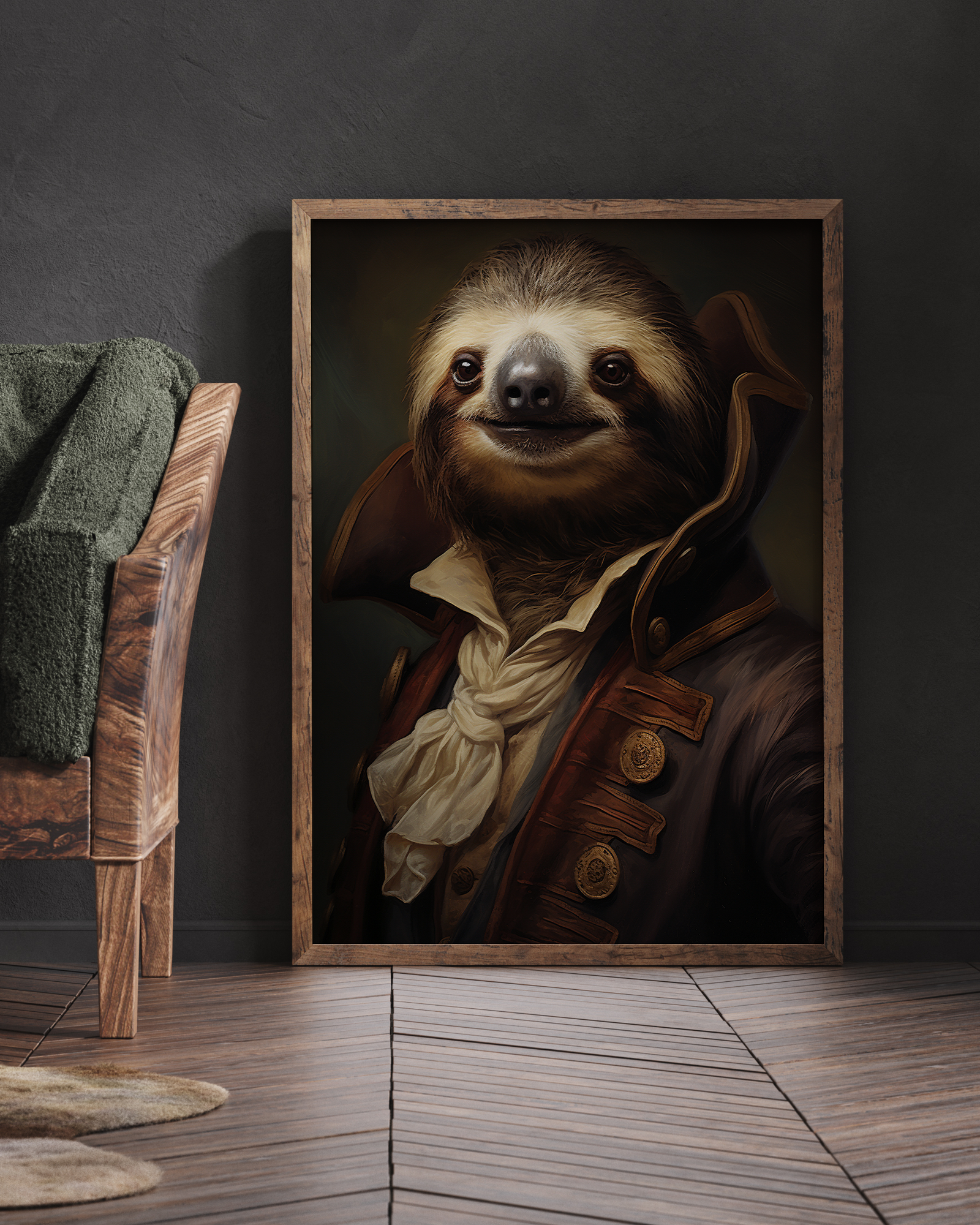 Mr Sloth | Altered Animal Portrait Wall Art