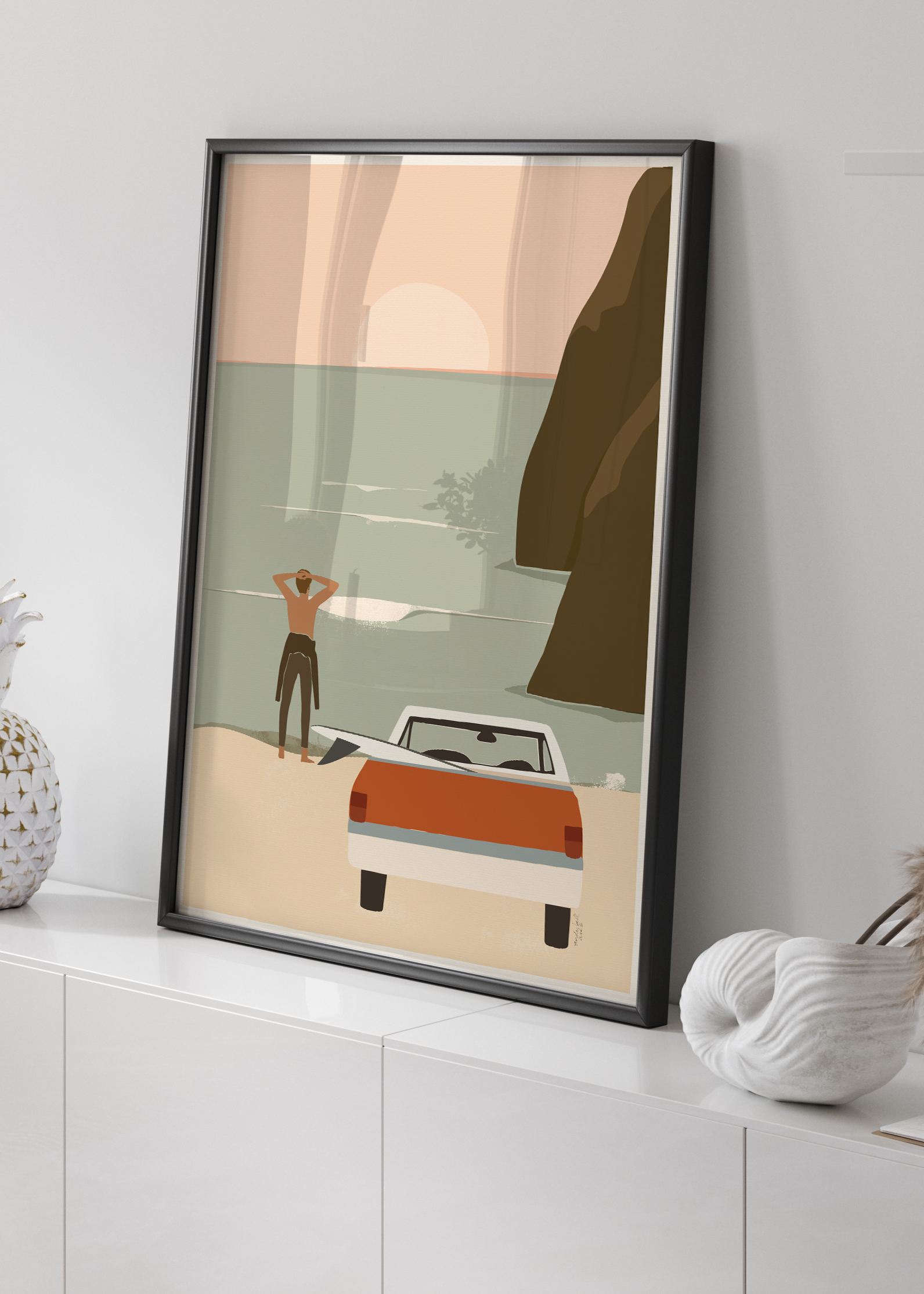 Waiting For The Wave | coast wall art