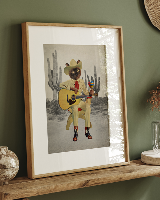 Y?î?á?ñ all Ready for This | Mexican cat wall art