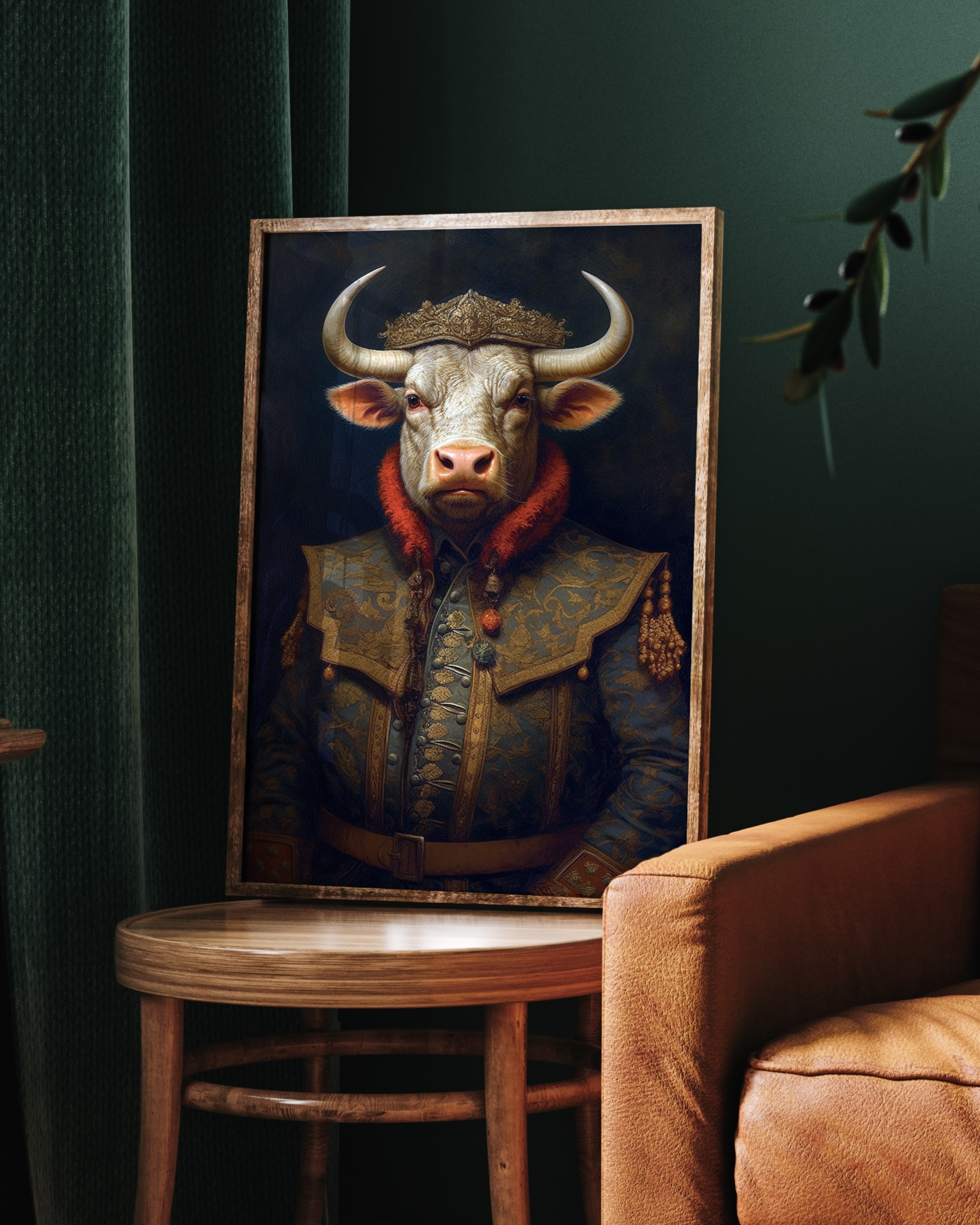Mr Bull | Altered Animal Portrait Wall Art