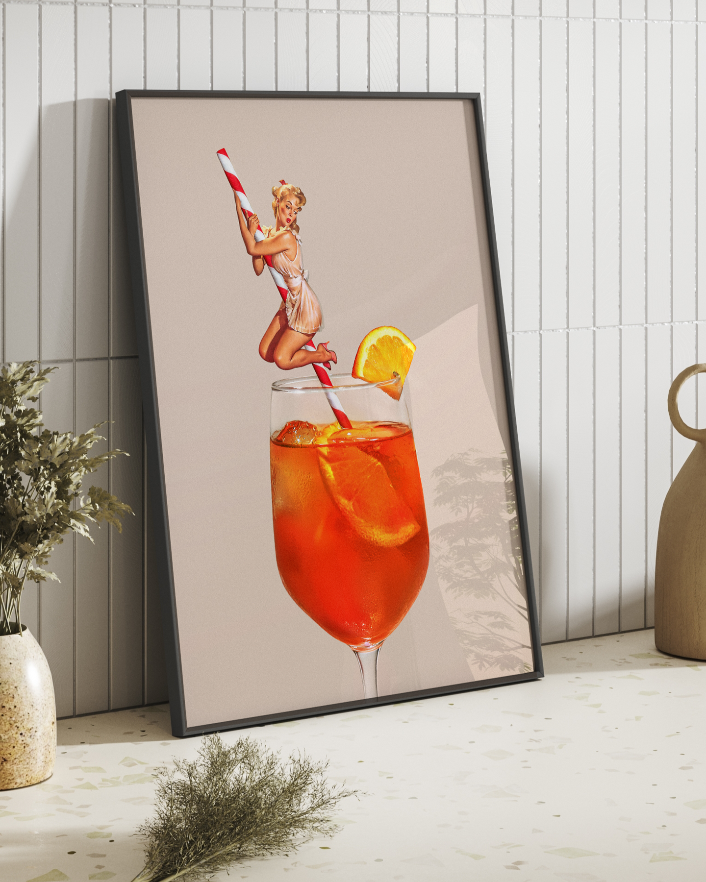 Retro Spritz Cocktail | Surreal Art Print | By Vertigo Artography