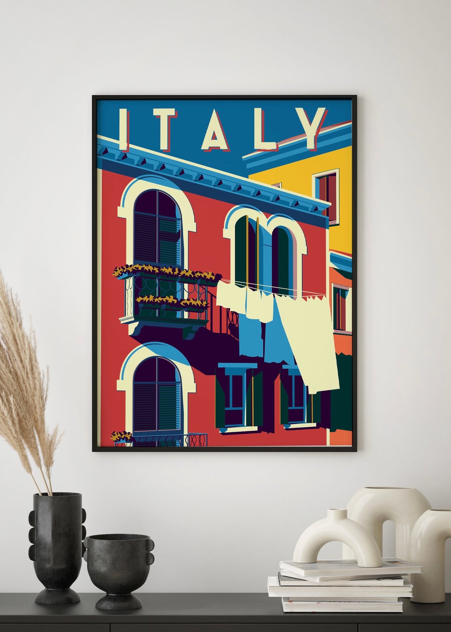Italy Travel Poster | Vintage Postcard Wall Art