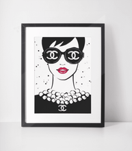 Load image into Gallery viewer, Chanel Fashion Pose Print
