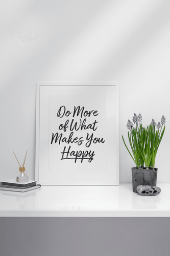 Happy Quote Print