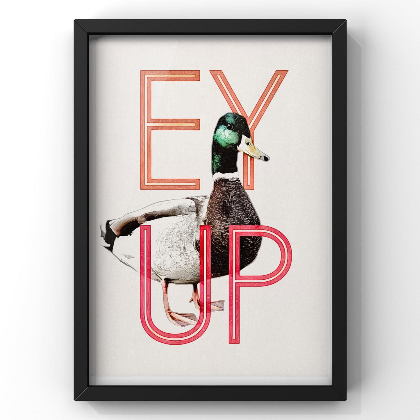 Ey Up Duck Print | Yorkshire Wall Art