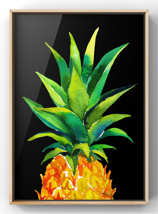 The Pineapple Watercolour Print | Kitchen Wall Art