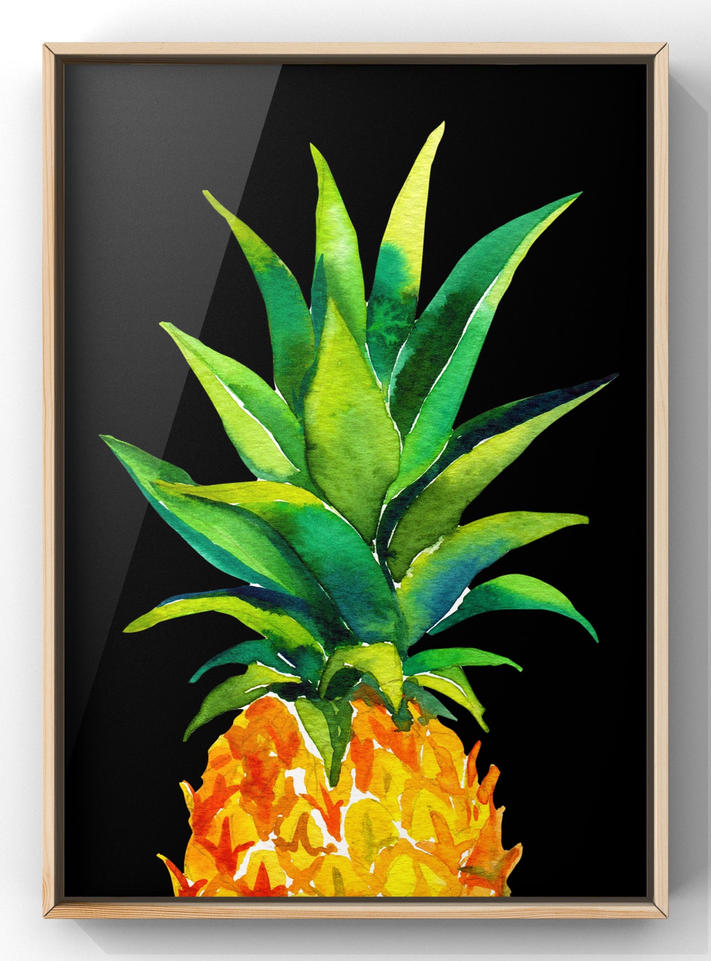 The Pineapple Watercolour Print | Kitchen Wall Art