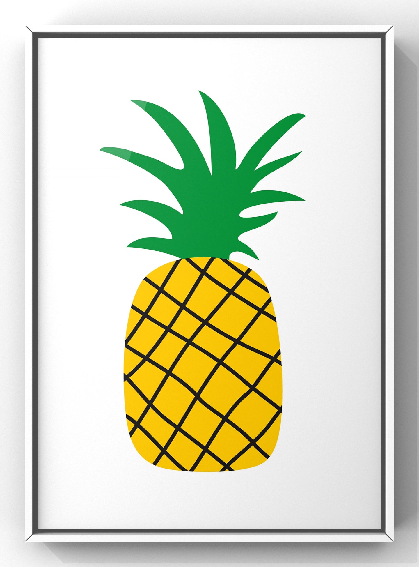 Minimal Pineapple Wall Art Print