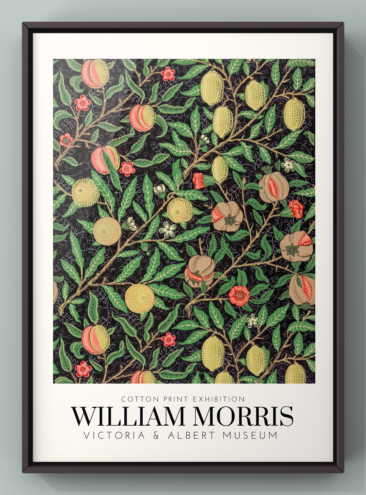 William Morris Wall Art Cotton Exhibition Print | Kitchen Wall Art