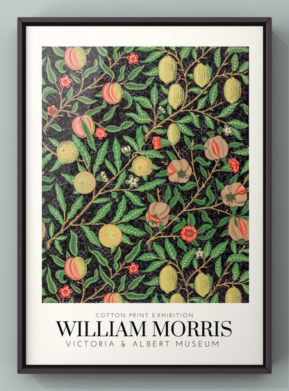 William Morris Wall Art Cotton Exhibition Print | Kitchen Wall Art