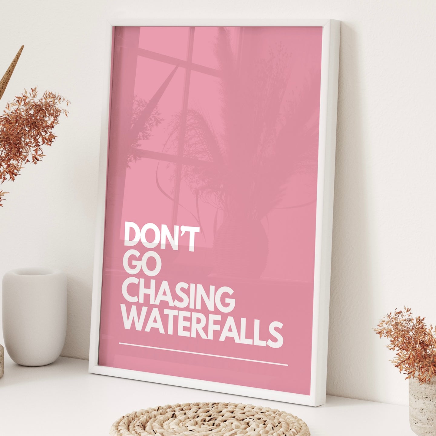 Don’t Go Chasing Waterfalls Quote Print | TLC Lyric Wall Art | 90’s Music Wall Art