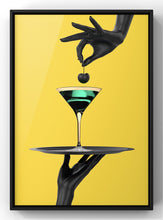 Load image into Gallery viewer, Let’s Make Martini’s Bold Wall Art | Bright Yellow Wall Art
