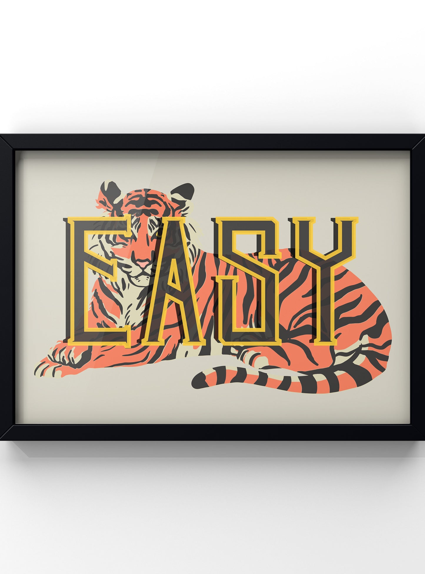 Easy Tiger Quote Print | Gallery Wall Pop Art