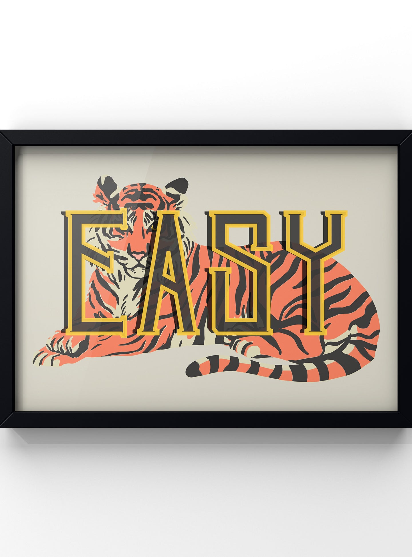 Easy Tiger Quote Print | Gallery Wall Pop Art