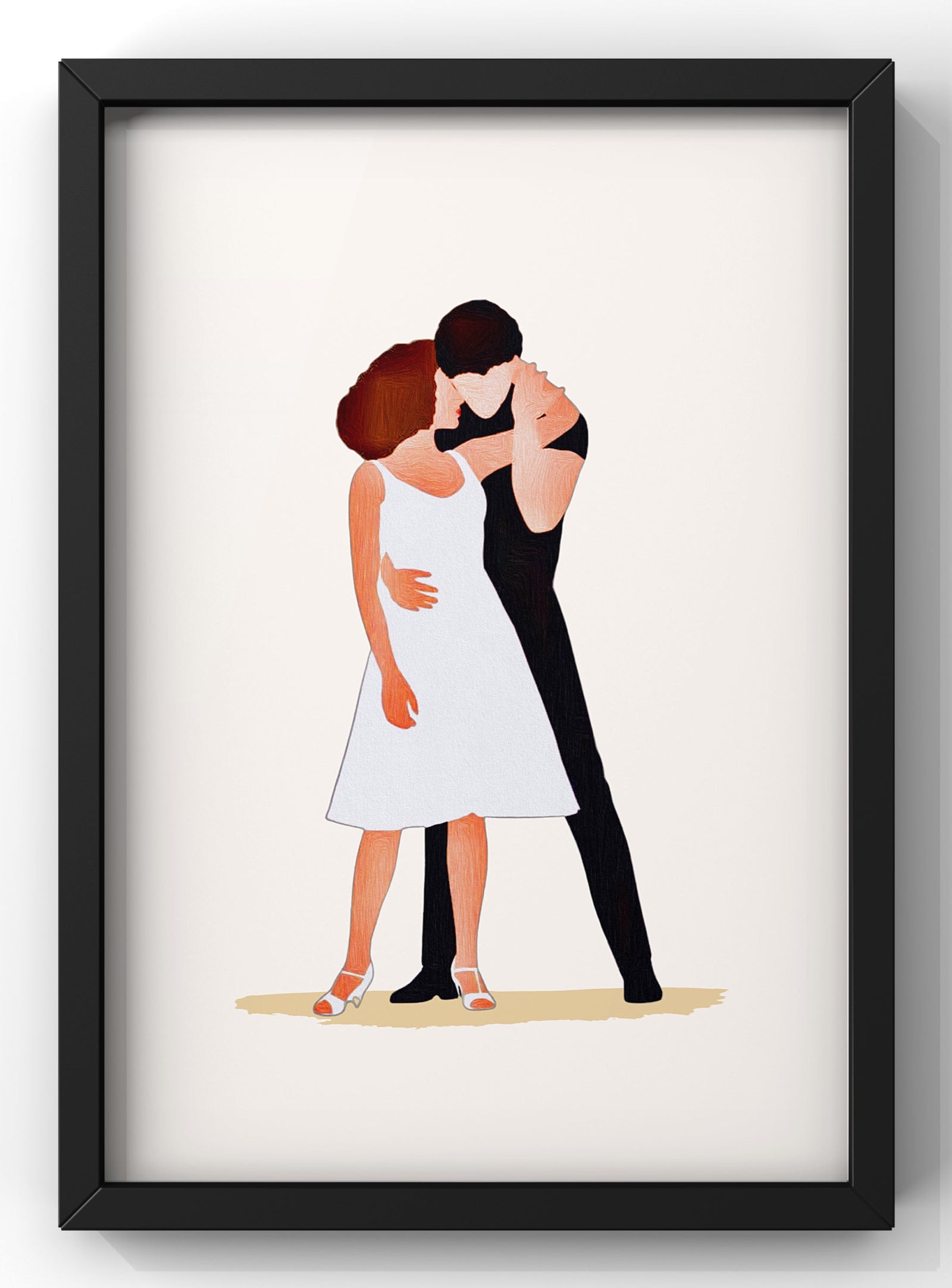 Minimal Dirty Dancing Print | Figurine Movie Wall Art Print