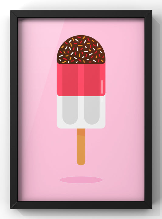 Minimal Ice Pop Fab Lolly Print | Colourful Wall Art