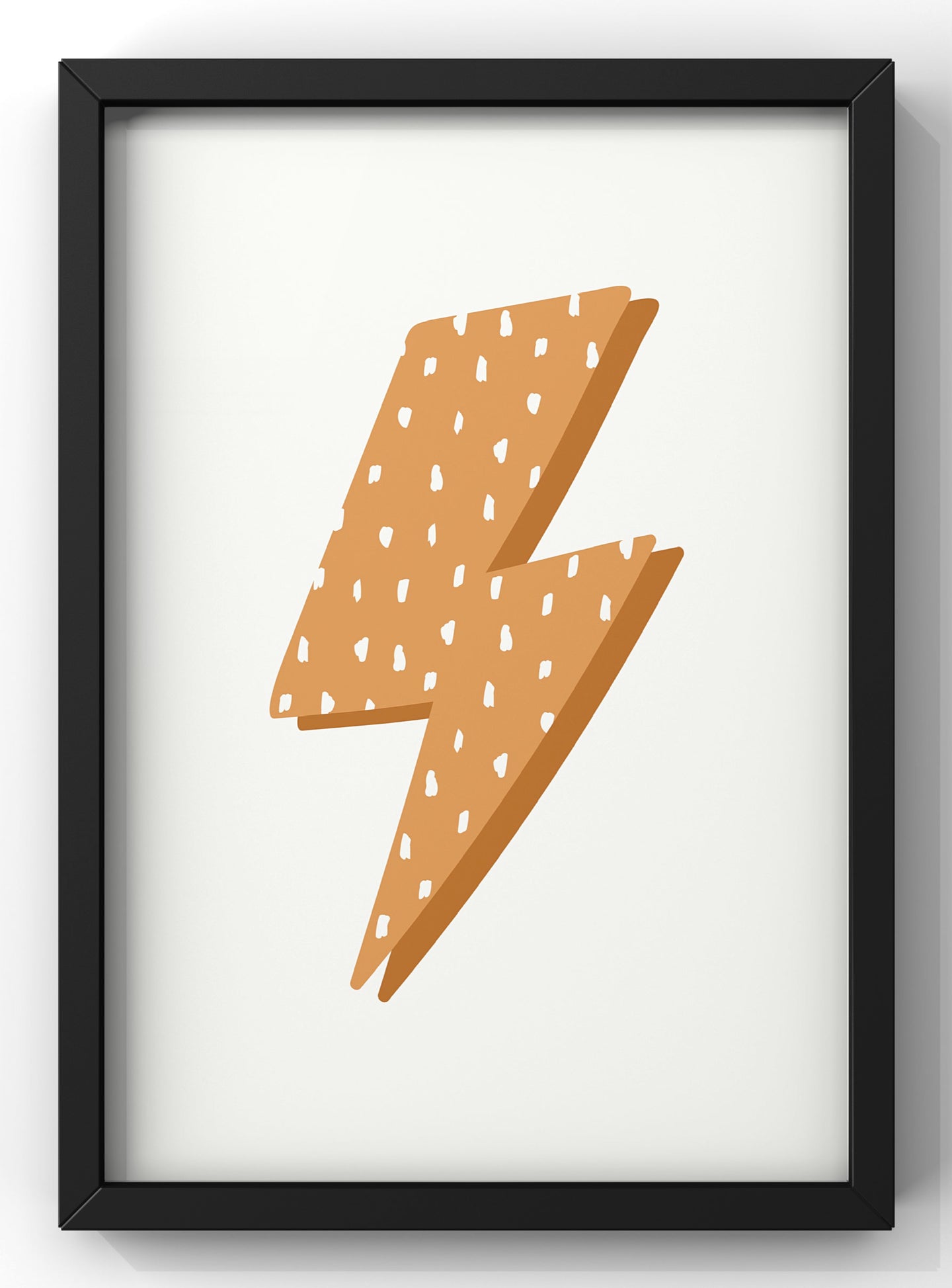 Boho Lightning Bolt Print | Minimal Wall Art