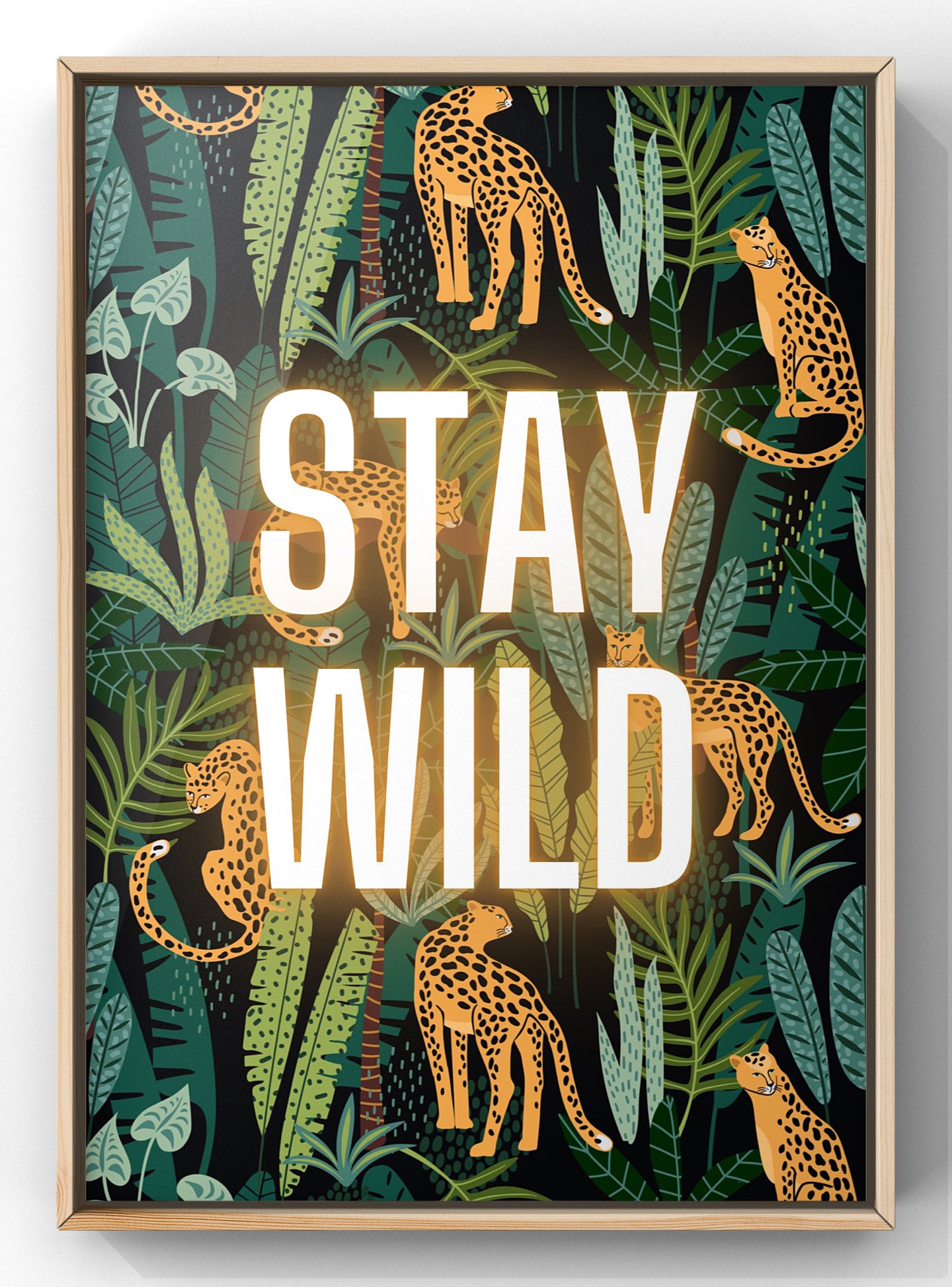 Stay Wild Tropical Quote Print