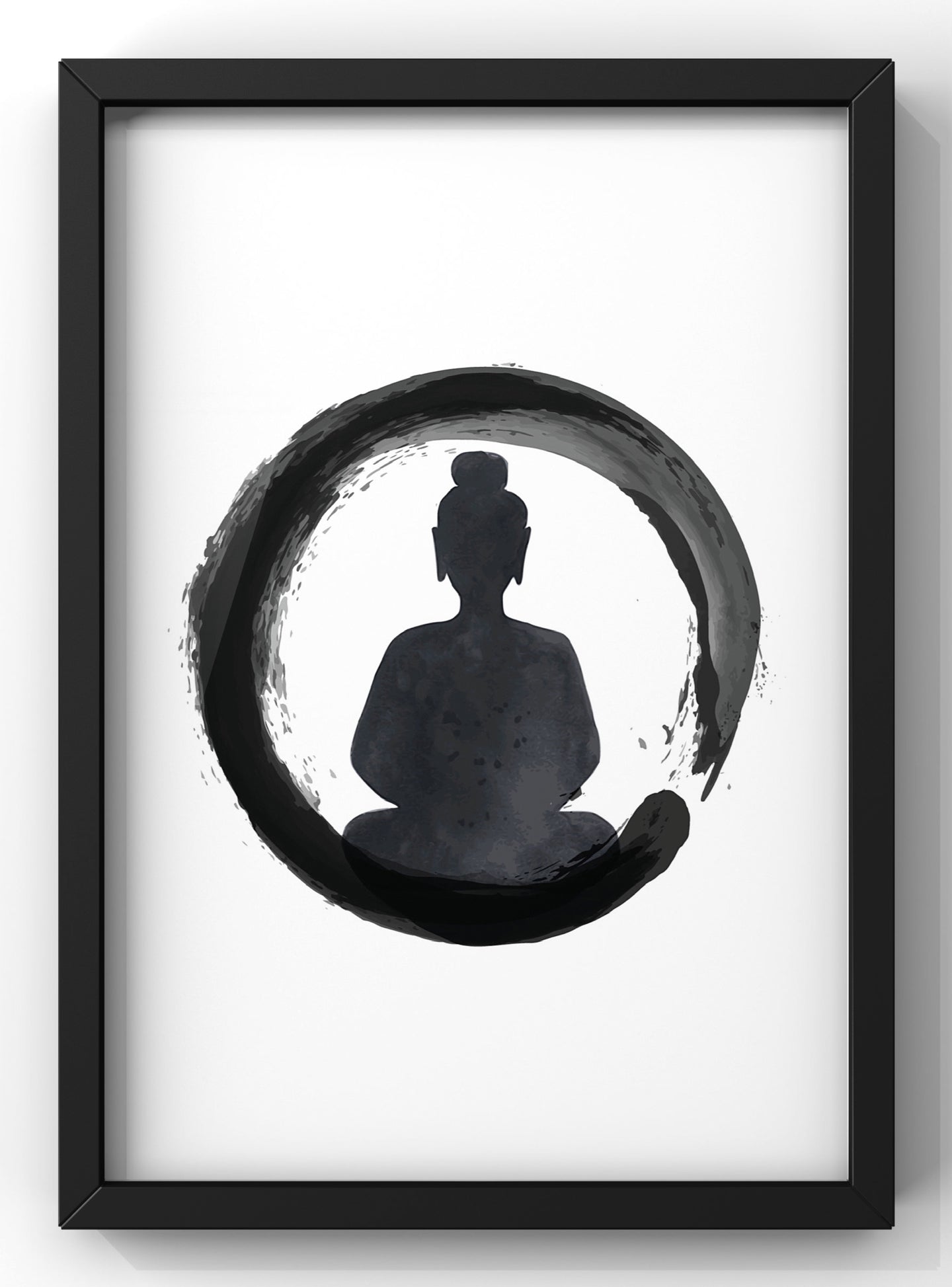 Minimal Zen Buddha Wall Art Print