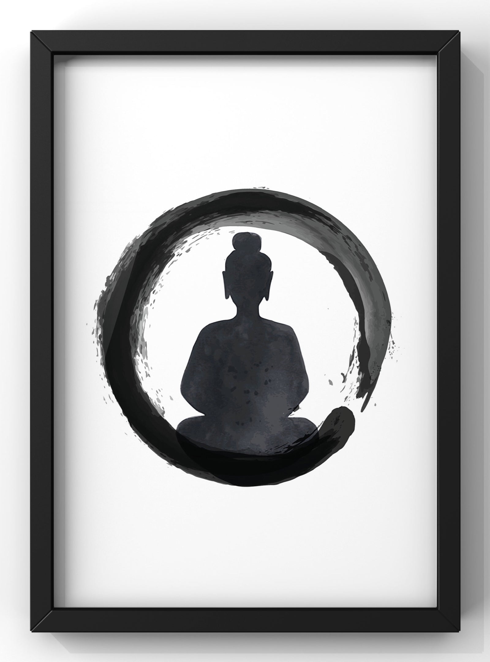 Minimal Zen Buddha Wall Art Print