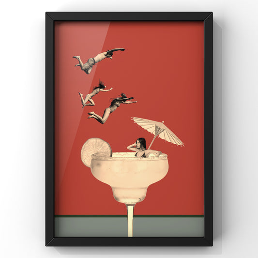 Time For Margarita | Cocktail kitchen wall art