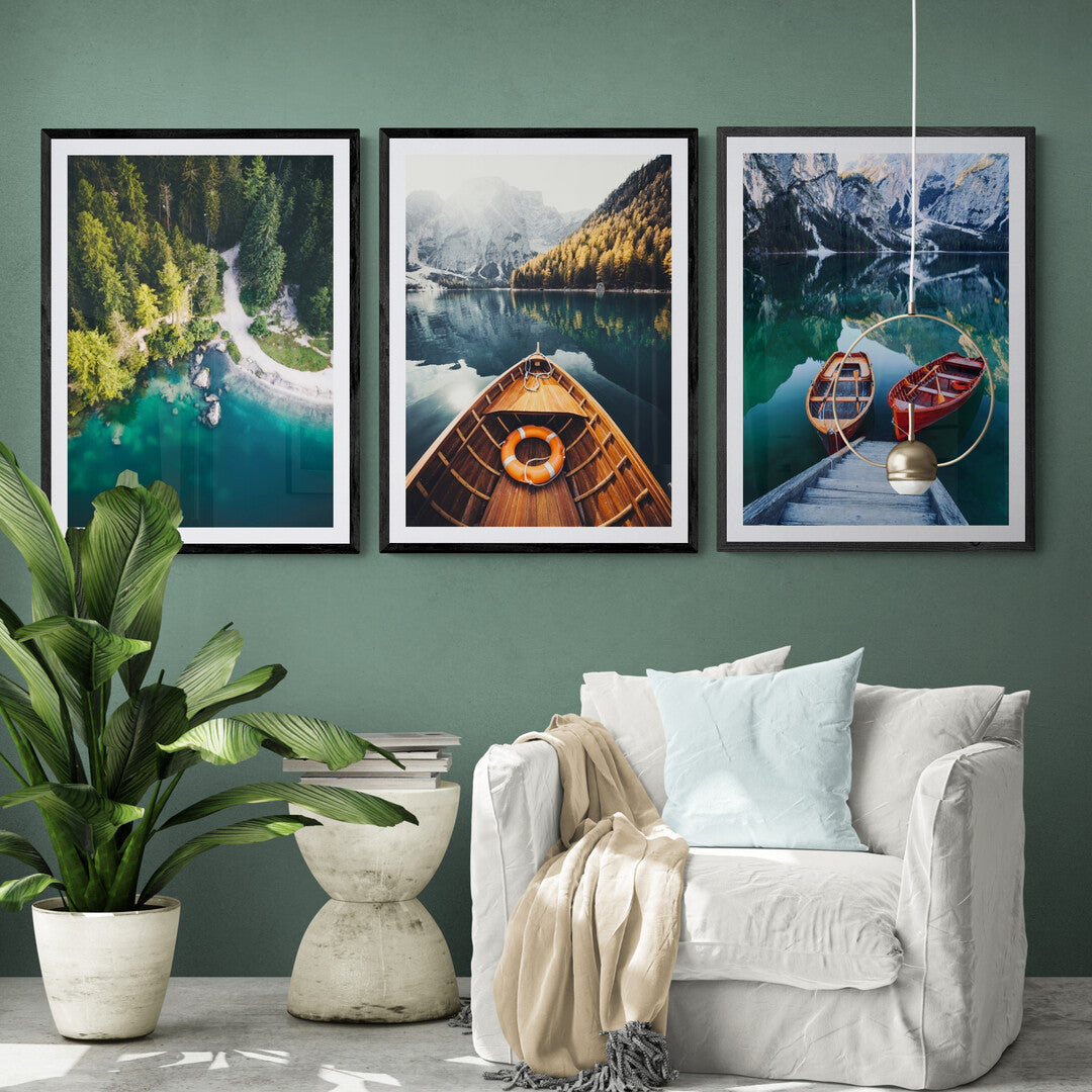 Lakeside Trio Wall Set of 3 Prints | Gallery Wall Photograph Set