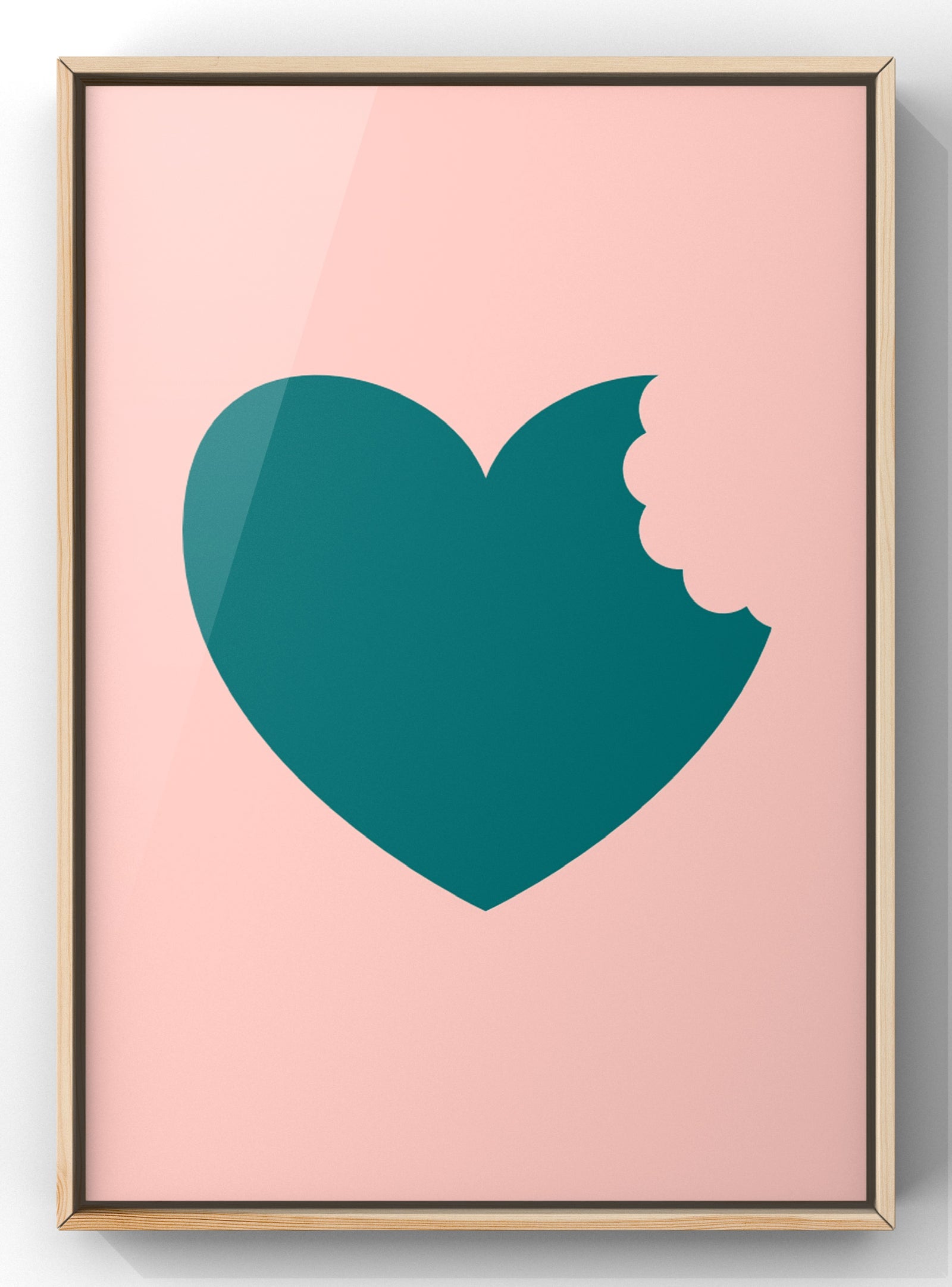 Minimal Love Bite Wall Art Print
