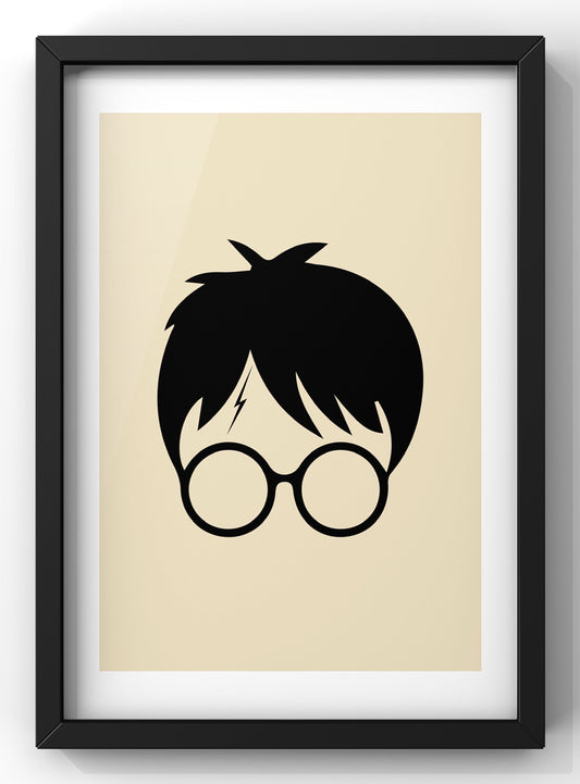 Minimal silhouette Harry Potter Print