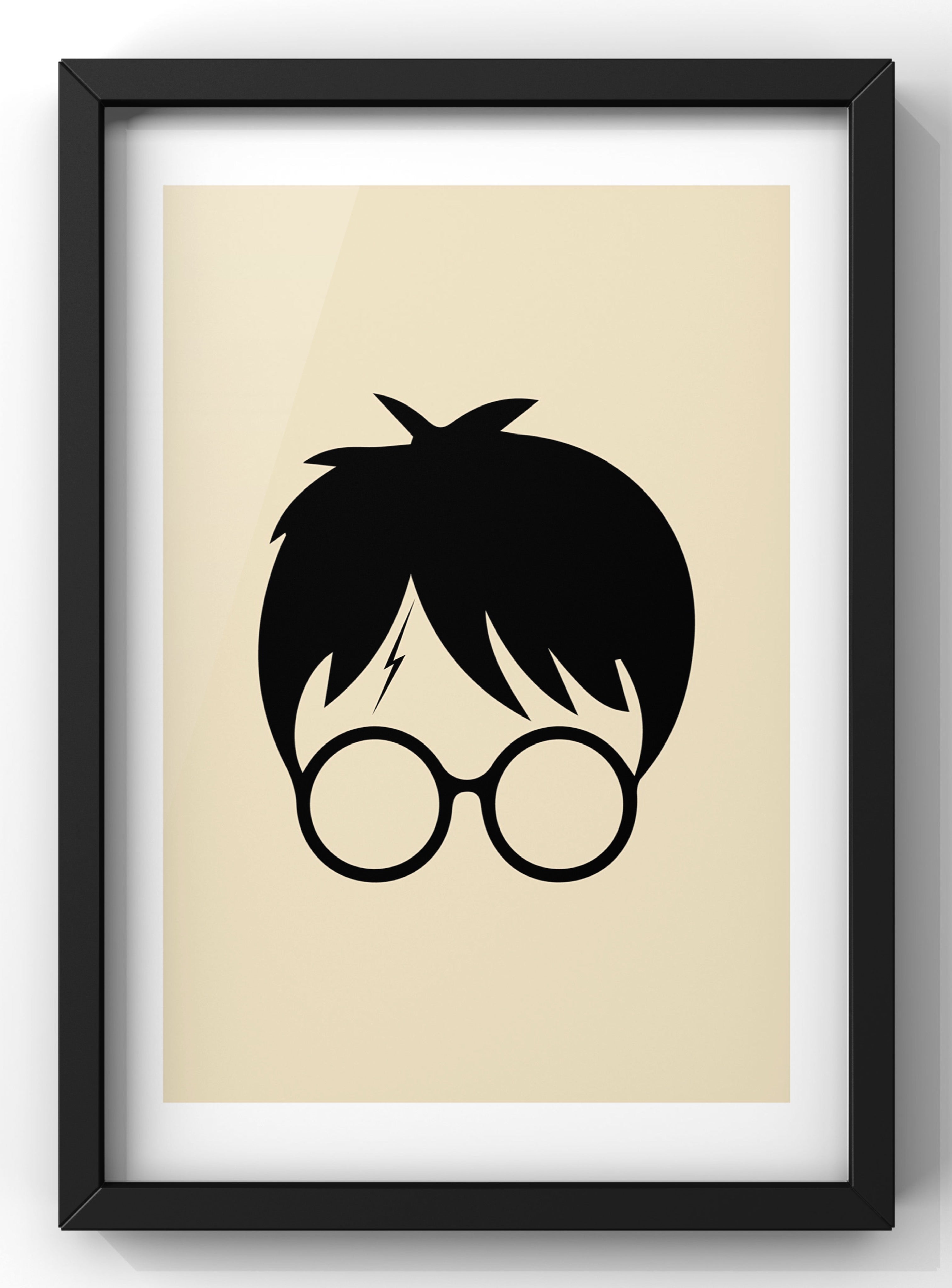 Minimal silhouette Harry Potter Print – Wolf Bear Prints
