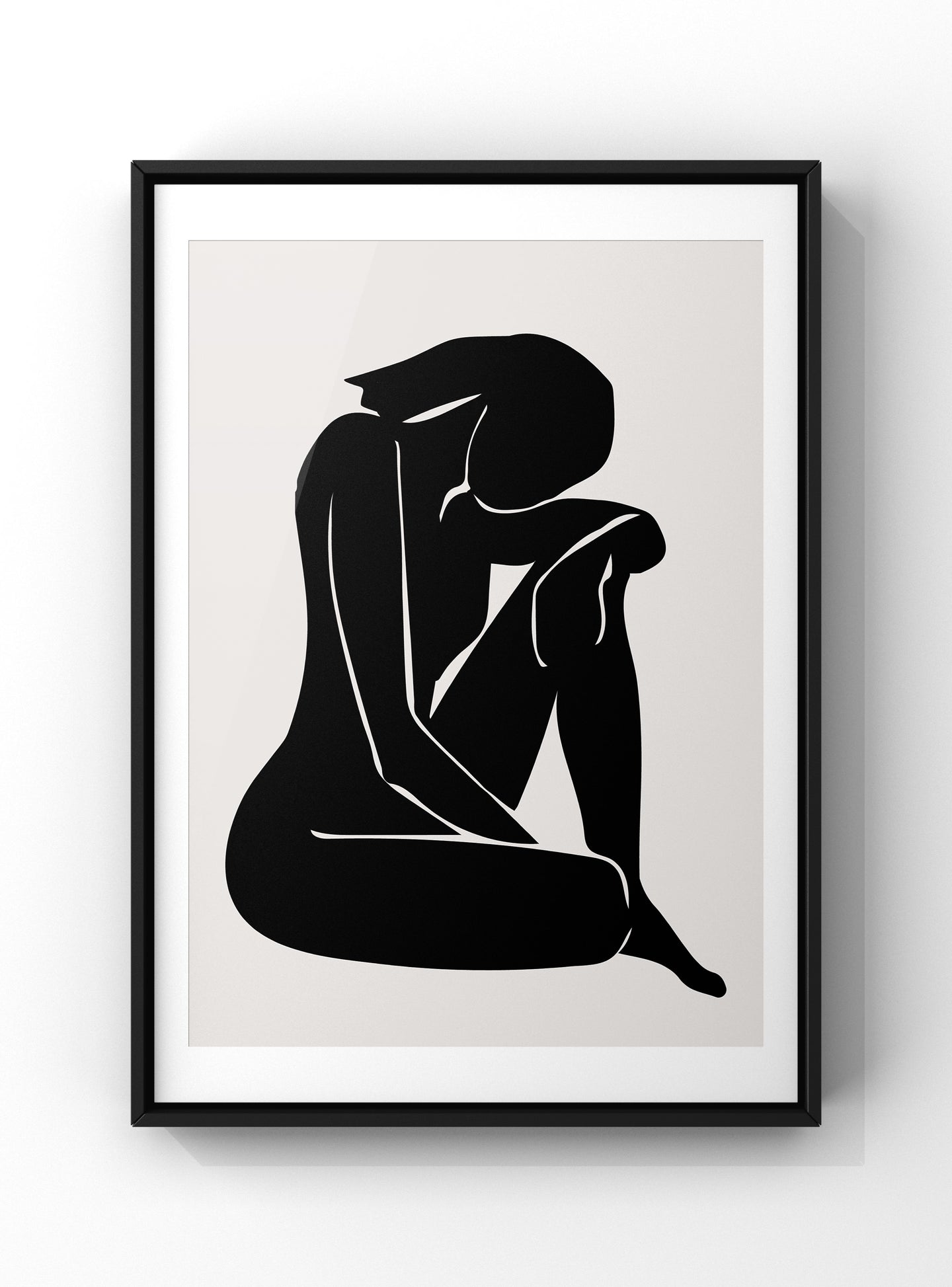 Boho Minimal Calm Silhouette Print | Fashion Wall Art