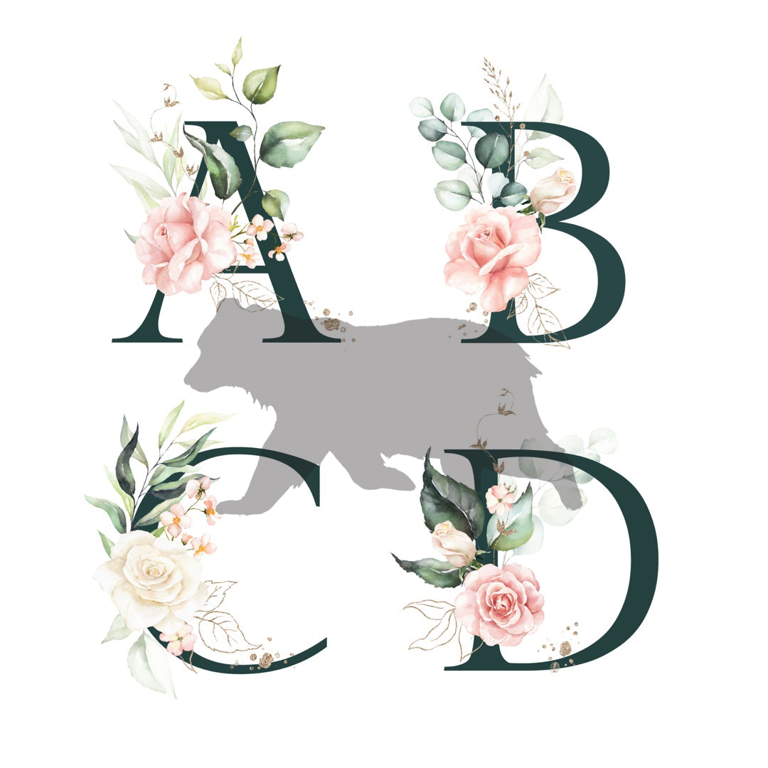 Personalised Letter Name Print | New Born Nursery Print