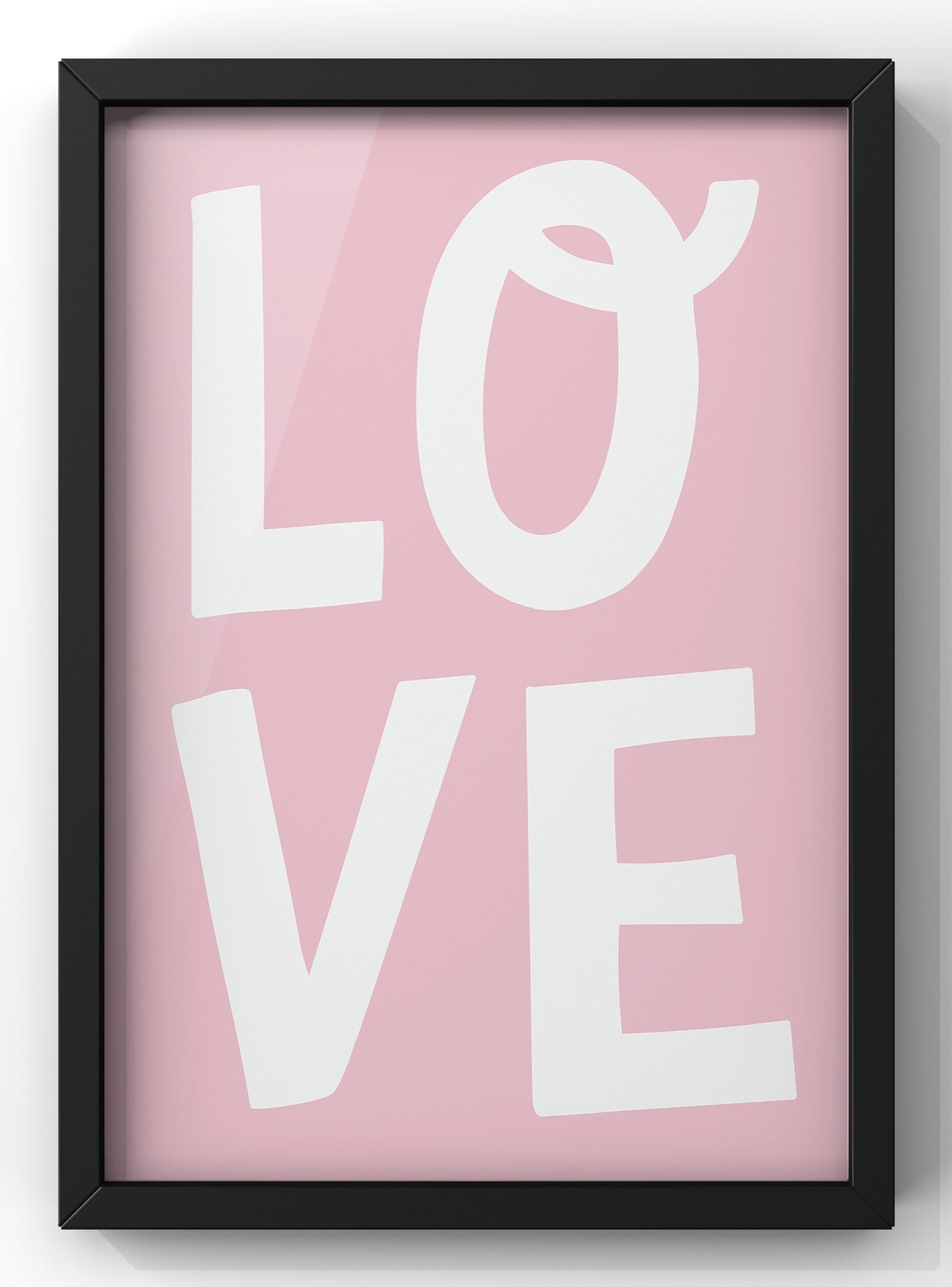 Minimal Pink Love Quote Print