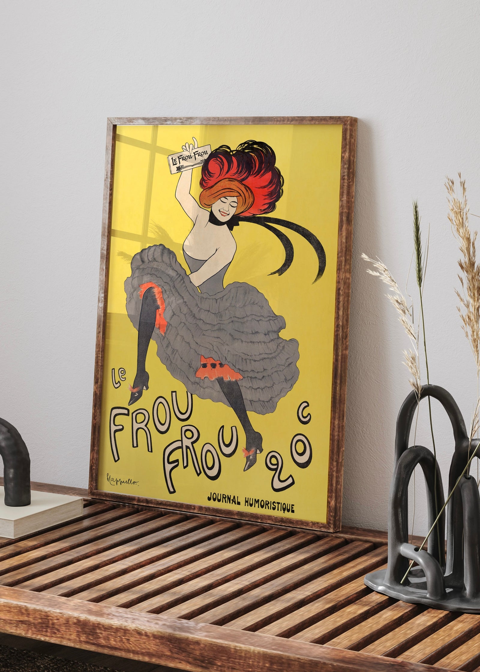 Le Frou Frou 20' journal humoristique (1899) by Leonetto Cappiello | Vintage Wall Art