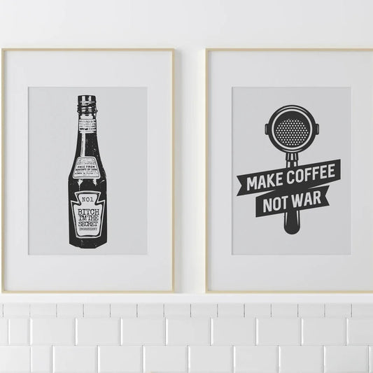 Bitch I’m the Secret Ingredient Kitchen Wall Art Set of Two