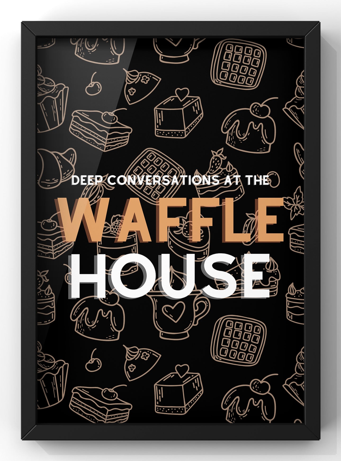 Waffle House Lyric Print | Jonas Brothers Wall Art | Kitchen Decor Art